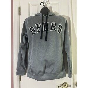 NBA San Antonio Spurs Pullover Hoodie Mens Medium Hooded Sweatshirt Gray…